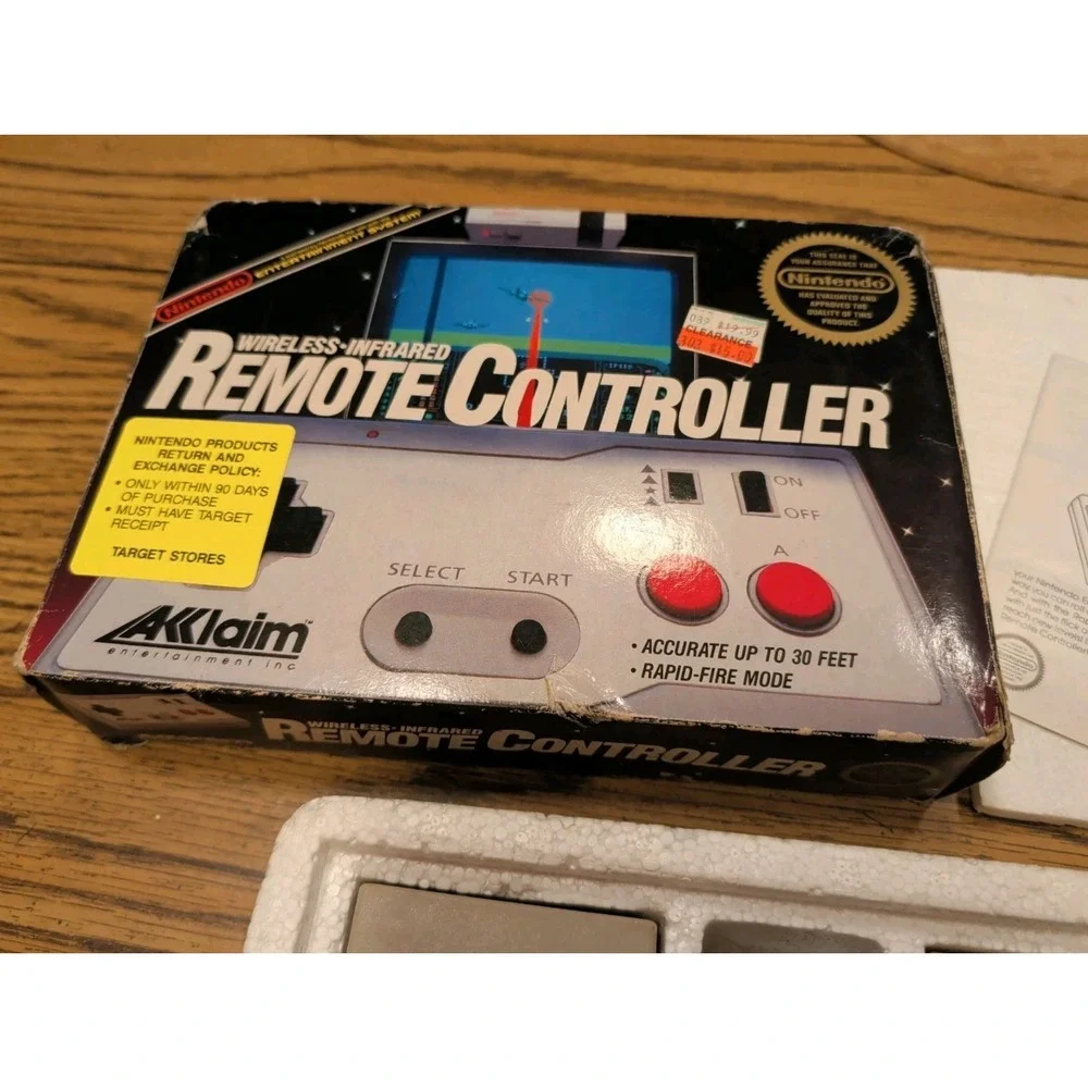 Nintendo Nes Acclaim Wireless Controller OEM Complete CIB Good Condition